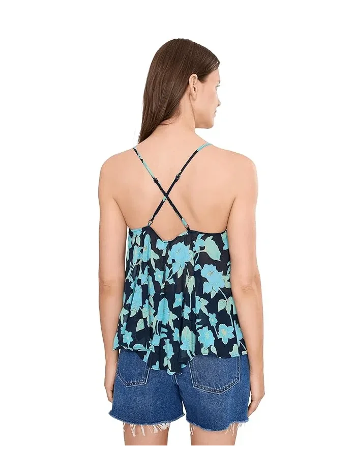 Топ Margaux Printed Tank Free People — изображение 4 из 5, синий
