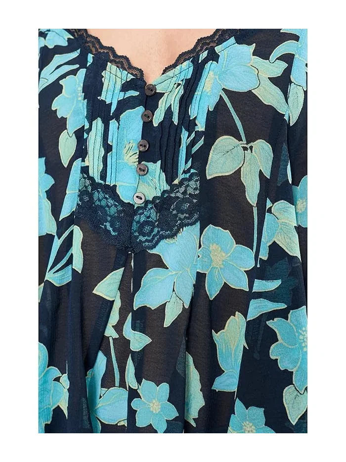 Топ Margaux Printed Tank Free People — изображение 5 из 5, синий