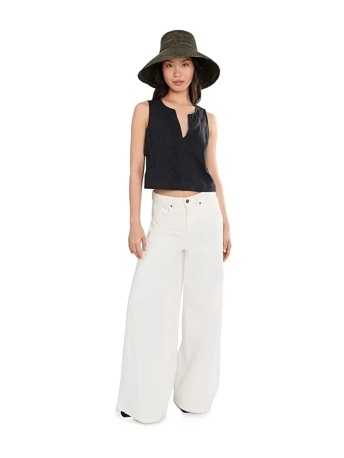Топ Kenzie Geo Eyelet Tank Splendid — изображение 2 из 5, серый