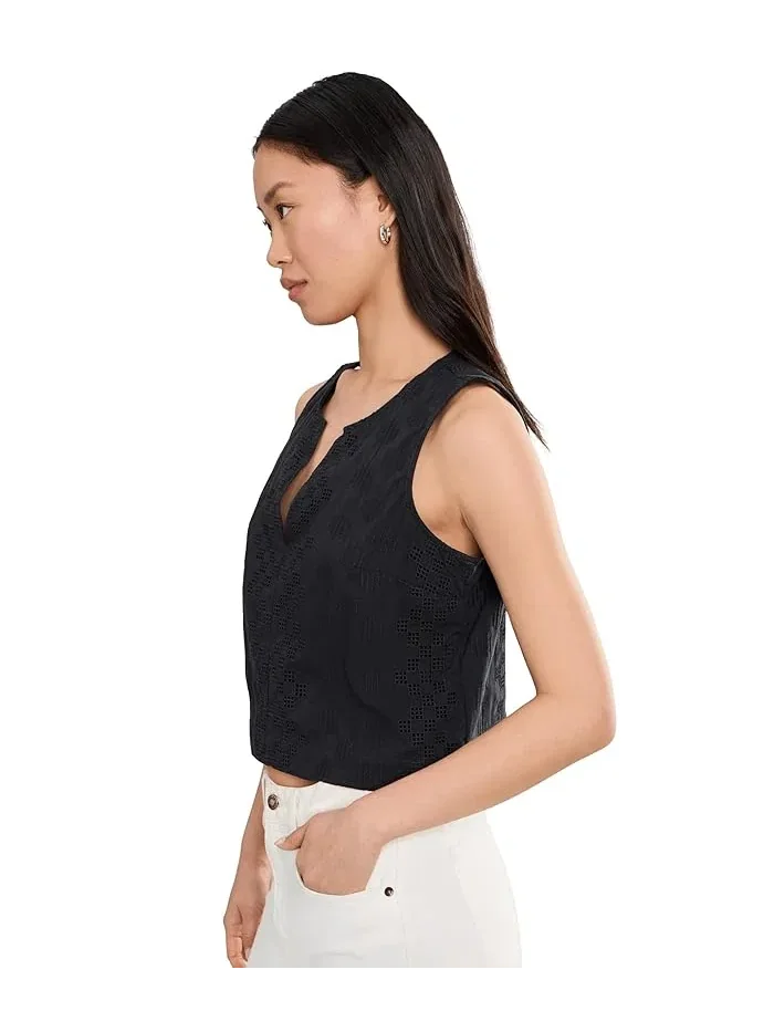 Топ Kenzie Geo Eyelet Tank Splendid — изображение 3 из 5, серый