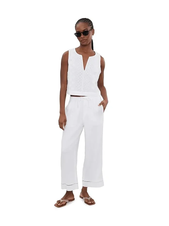 Топ Kenzie Geo Eyelet Tank Splendid — изображение 2 из 5, белый