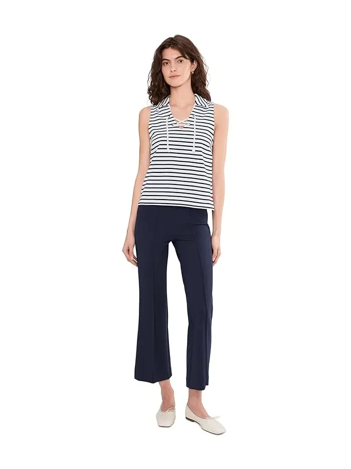 Топ без рукавов с воротником Navy Stripe — изображение 2 из 5, лиловый