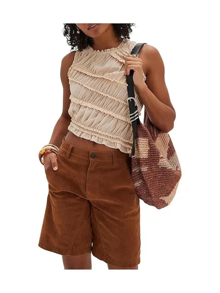 Топ с оборками Pink Sands Smocked Free People