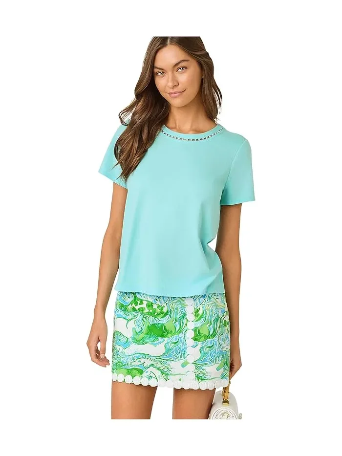 Топ с жемчужной отделкой Clairmont Pearl Knit Lilly Pulitzer
