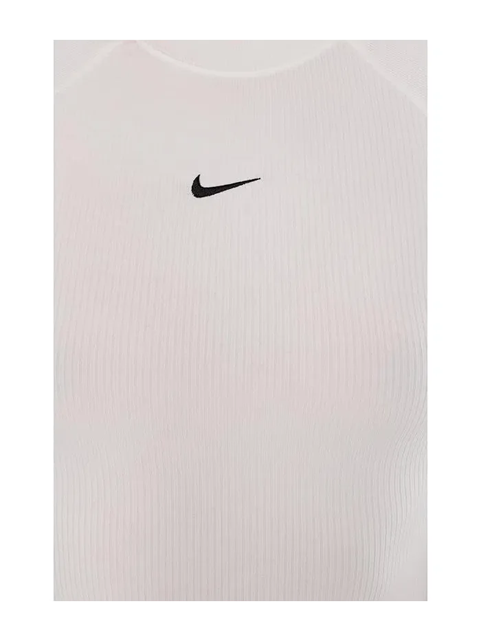 Топ Nike Sportswear Chill Knit Rib Short Sleeve — изображение 5 из 5, черный