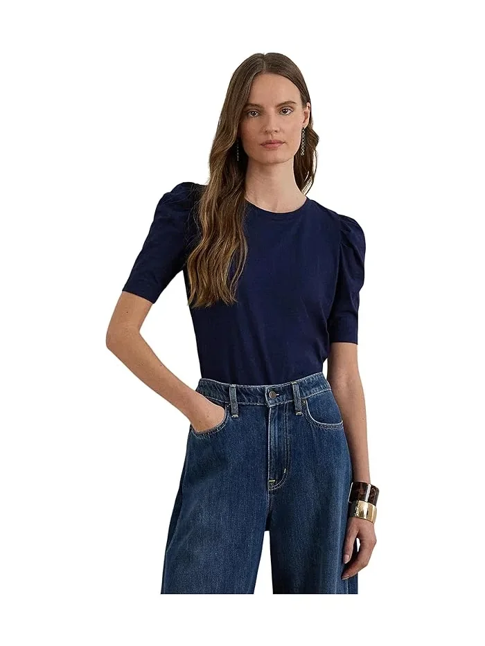 Топ Slub Jersey Puff-Sleeve Lauren Ralph Lauren