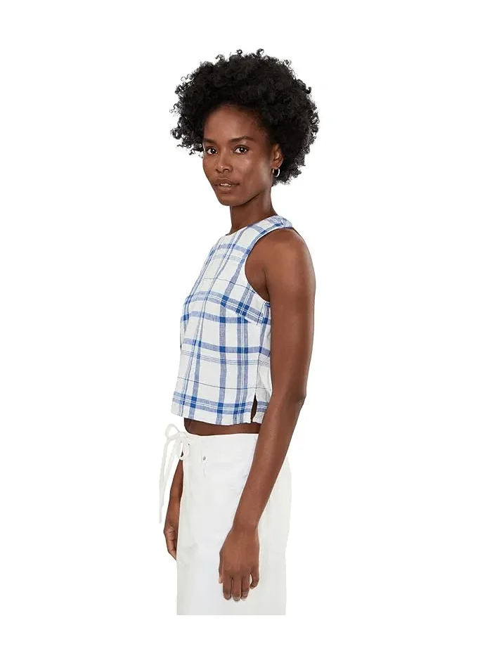 Топ Odin 100% лен Madewell — изображение 3 из 5, овсяный