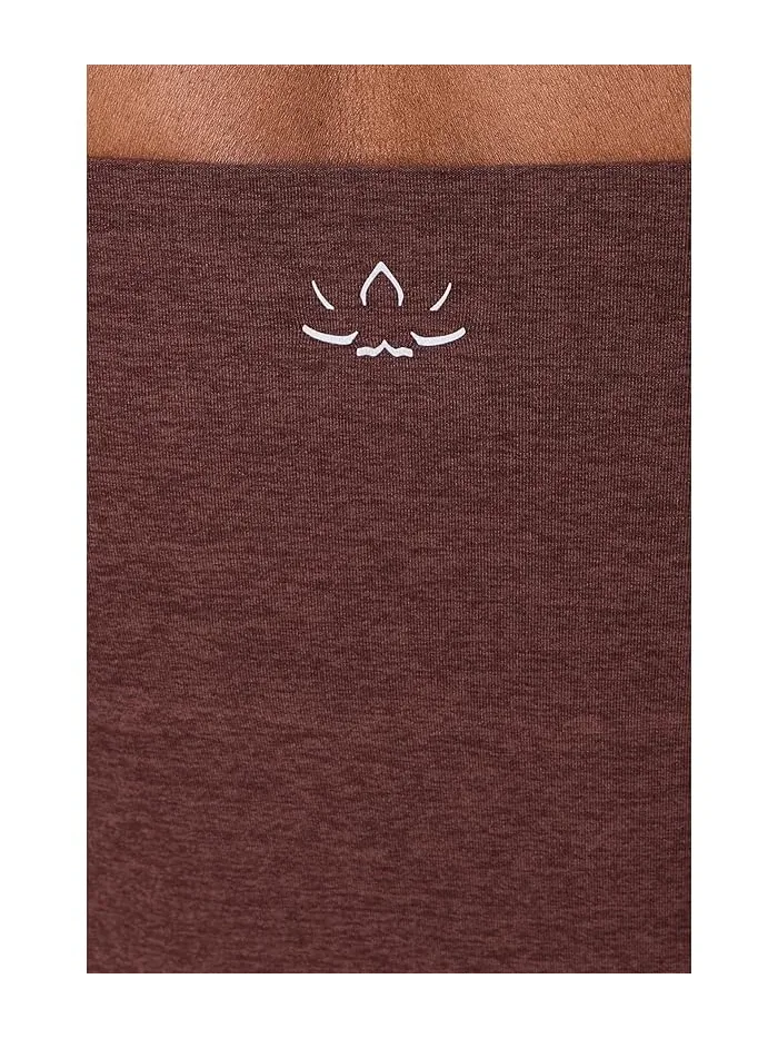 Топ Beyond Yoga Spacedye Midway Square Halter, Iced Mocha Heather — изображение 5 из 5, серый
