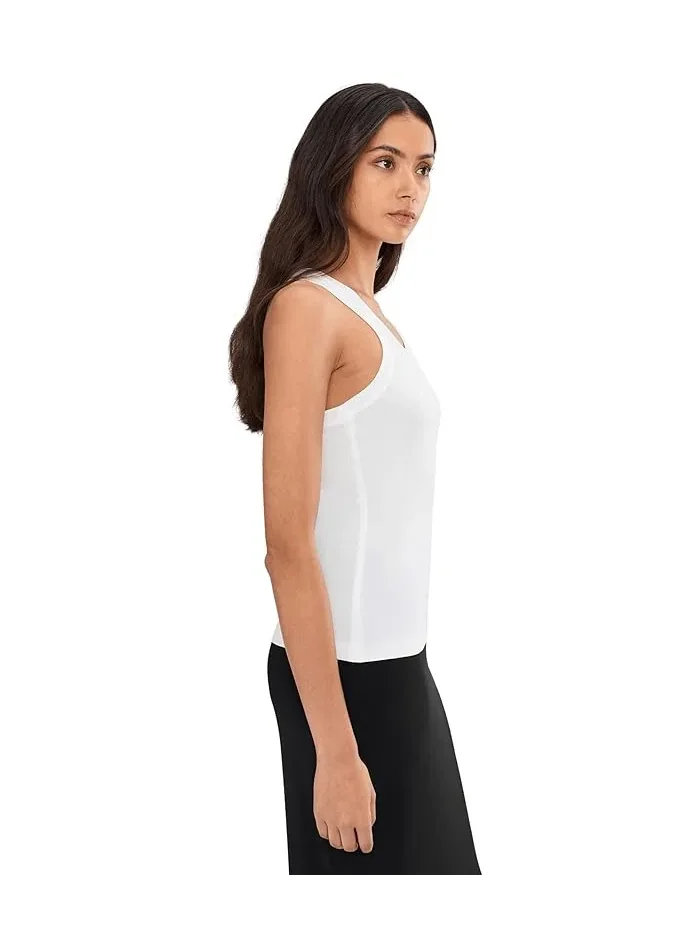 Топ Racer T-Shirt Norma Kamali — изображение 3 из 5, белый