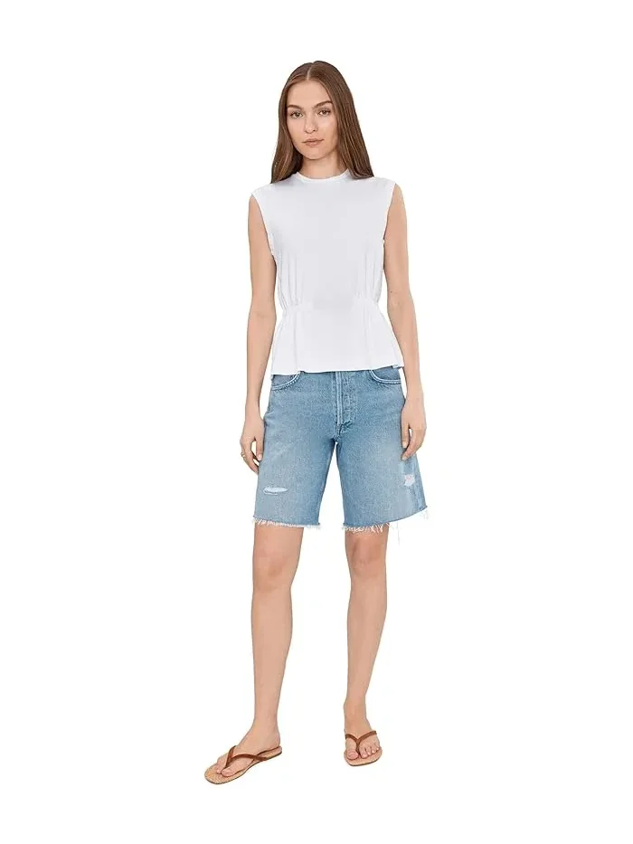 Топ с пеплумом Rochel Peplum Tank Michael Stars — изображение 2 из 5, белый