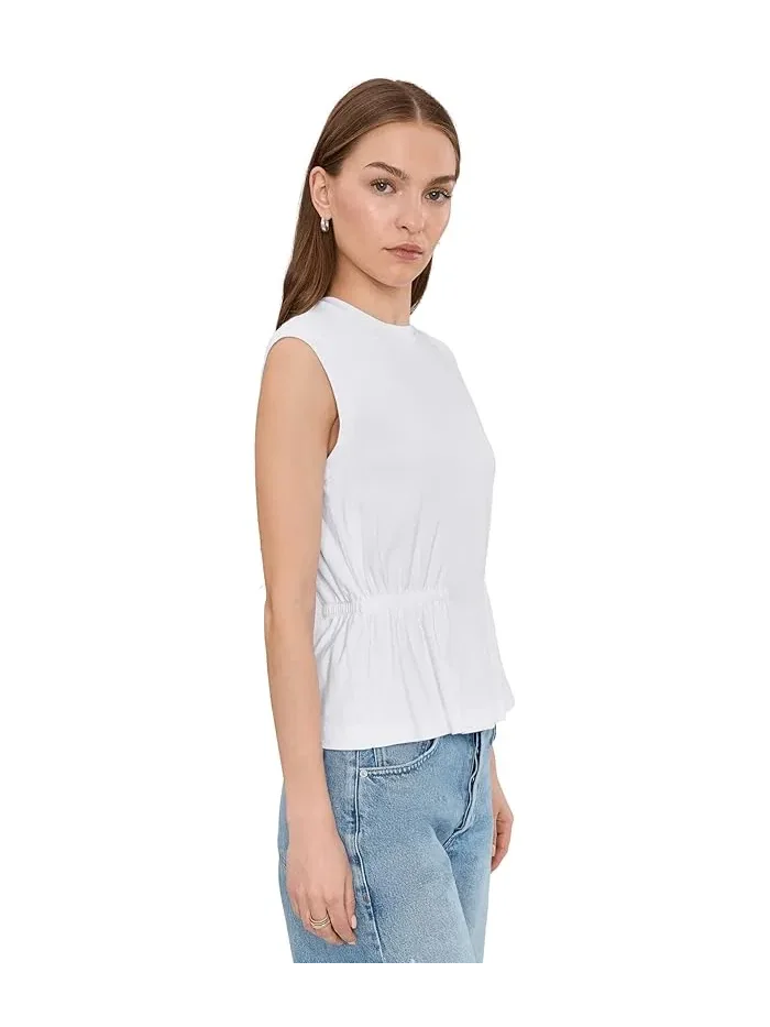 Топ с пеплумом Rochel Peplum Tank Michael Stars — изображение 3 из 5, белый