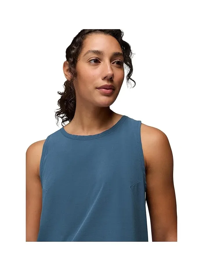 Топ женский Recycled Polyester Railay Tank Prana — изображение 5 из 5, синий
