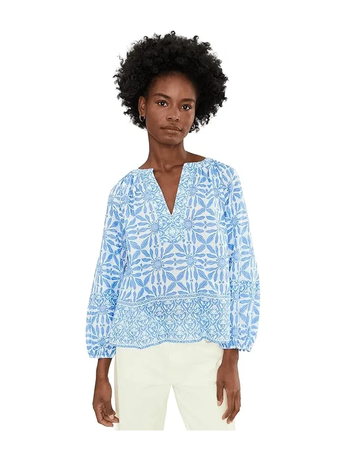 Топ с воланами и защипами Emilia Vineyard Vines