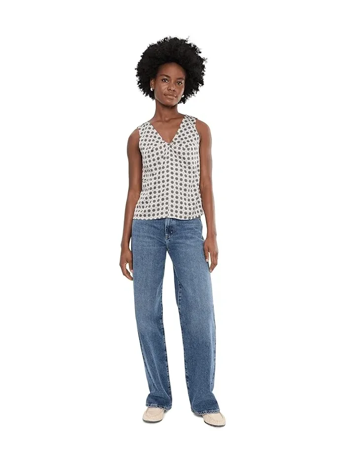 Топ Twist V-Neck CeCe — изображение 2 из 5, слоновая кость