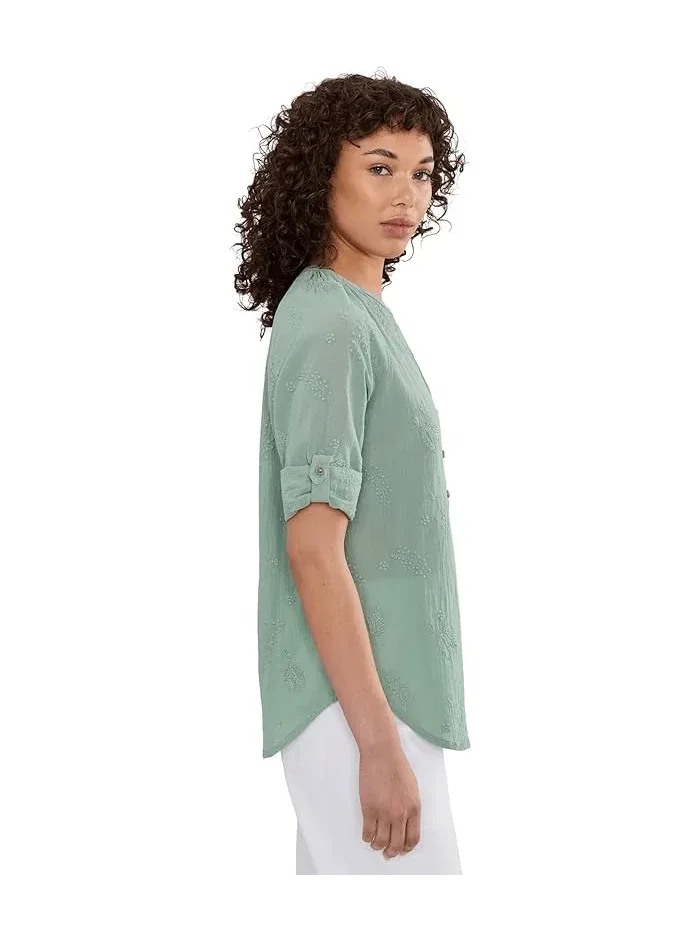 Туника Oasis Tunic II 3/4 Sleeve Royal Robbins — изображение 3 из 5, зеленый