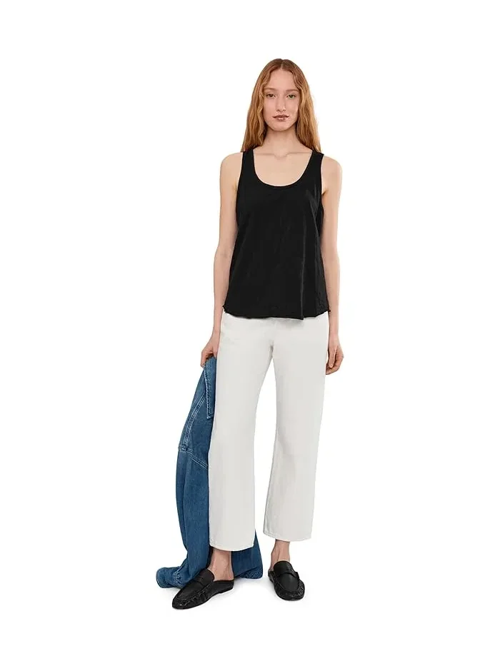 Топ Mod-o-doc Curve Hem Scoop Neck — изображение 2 из 5, черный