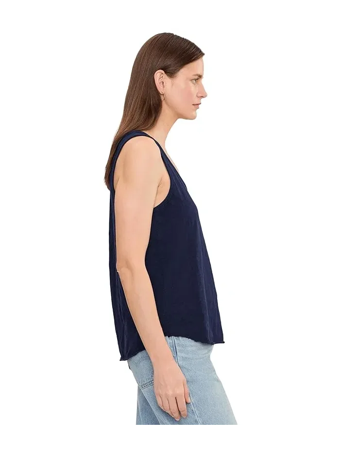 Топ Mod-o-doc Curve Hem Scoop Neck Tank — изображение 3 из 5, темно-синий