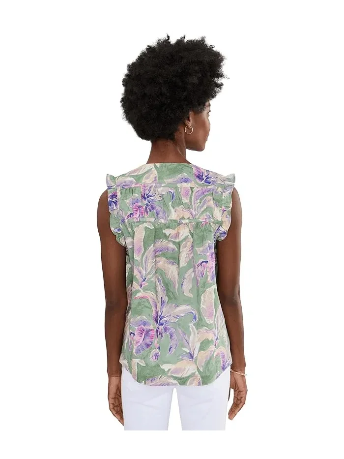 Топ без рукавов с цветочным принтом Norte Bloom Tommy Bahama — изображение 4 из 5, мятный