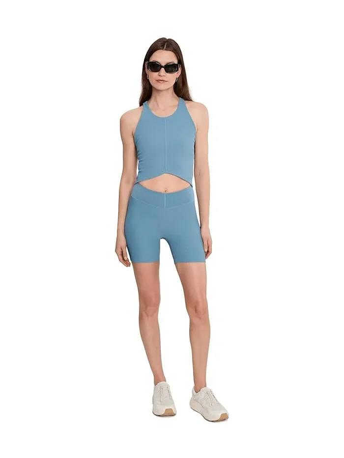 Топ Beyond Yoga Impulse Ribbed High Neck Tank — изображение 2 из 5, синий