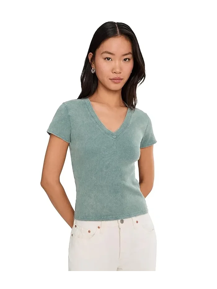 Топ с капюшоном Sunwashed Cap Sleeve V-Neck Lilla P