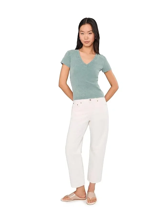 Топ с капюшоном Sunwashed Cap Sleeve V-Neck Lilla P — изображение 2 из 5, голубой