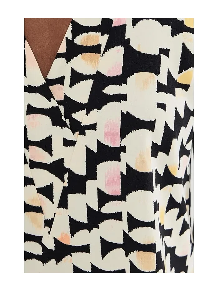 Топ Mod Mix Crepe NIC+ZOE — изображение 5 из 5, черный мульти