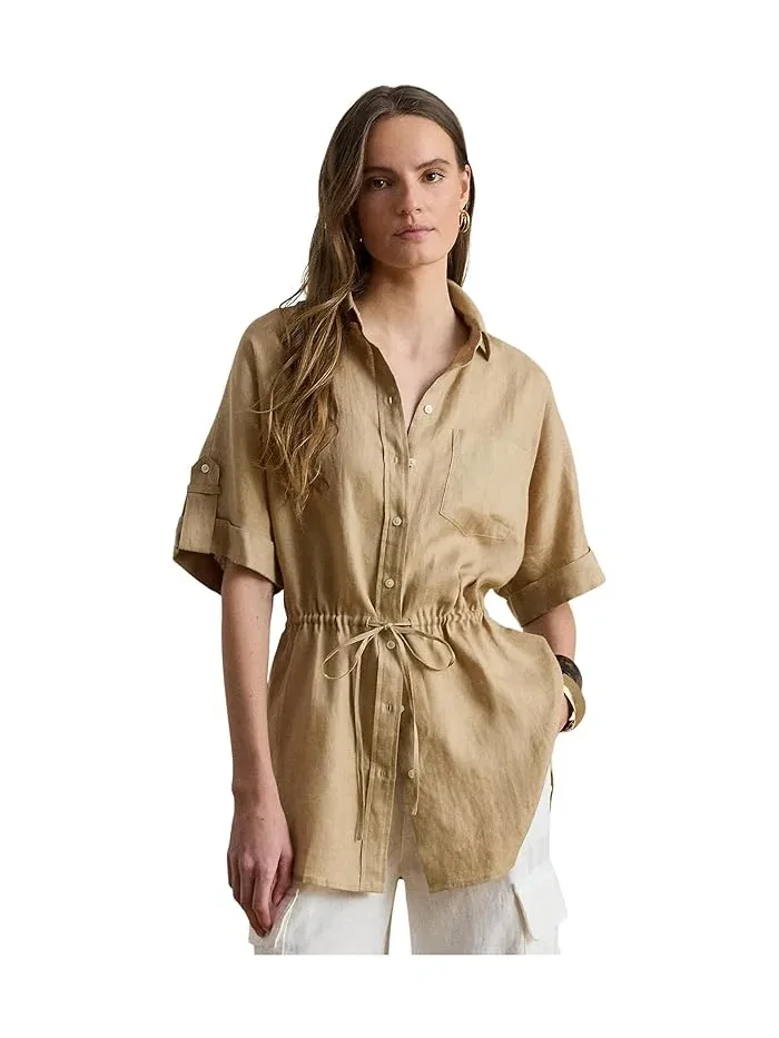 Туника Linen Roll-Tab Sleeve Lauren Ralph Lauren