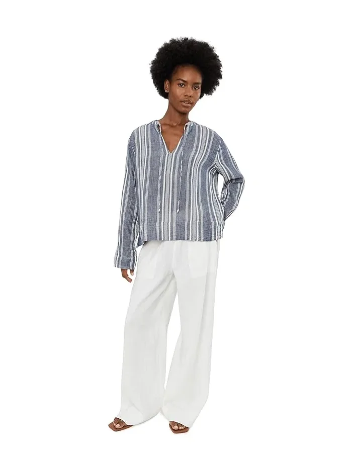 Топ из органического хлопка Dune Cotton Gauze Harbor Faherty — изображение 2 из 5, бриз моря