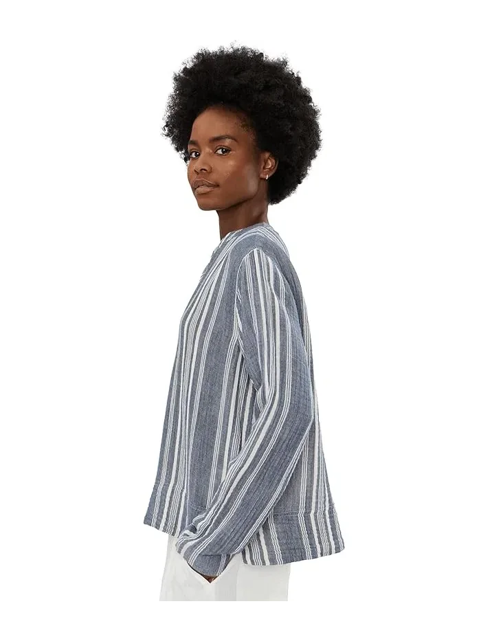 Топ из органического хлопка Dune Cotton Gauze Harbor Faherty — изображение 3 из 5, бриз моря