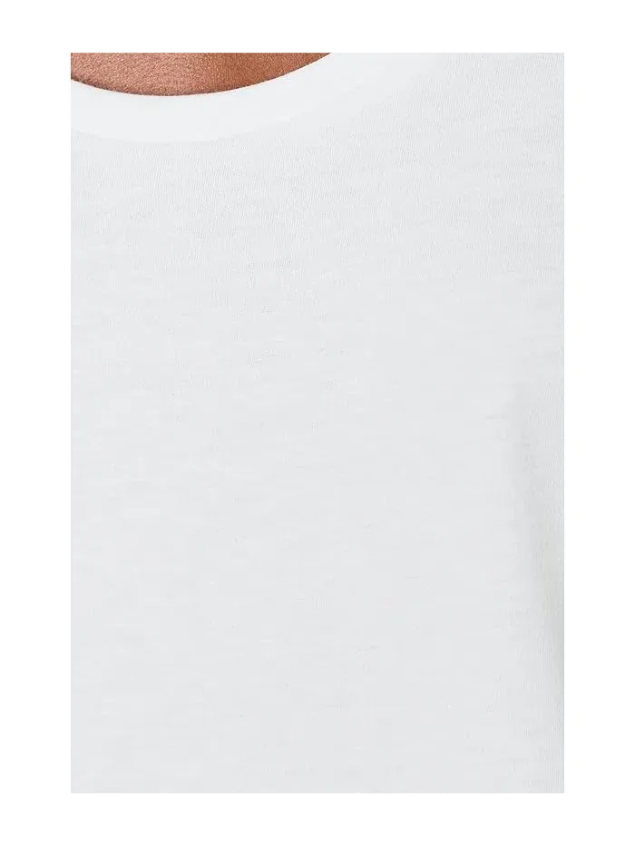 Топ Organic Pima Cotton Jersey Scoop Neck Tank Top Eileen Fisher — изображение 5 из 5, белый