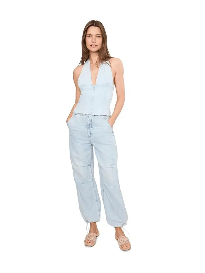 Топ джинсовый Ramona Free People — изображение 2 из 5, голубой
