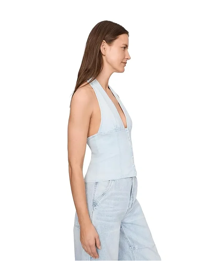 Топ джинсовый Ramona Free People — изображение 3 из 5, голубой