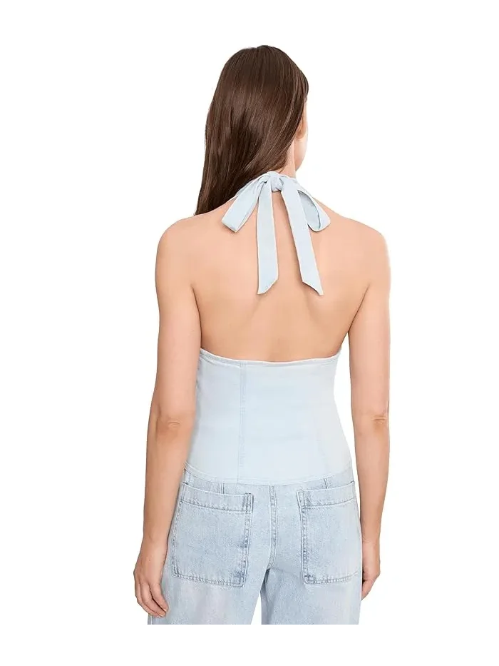 Топ джинсовый Ramona Free People — изображение 4 из 5, голубой