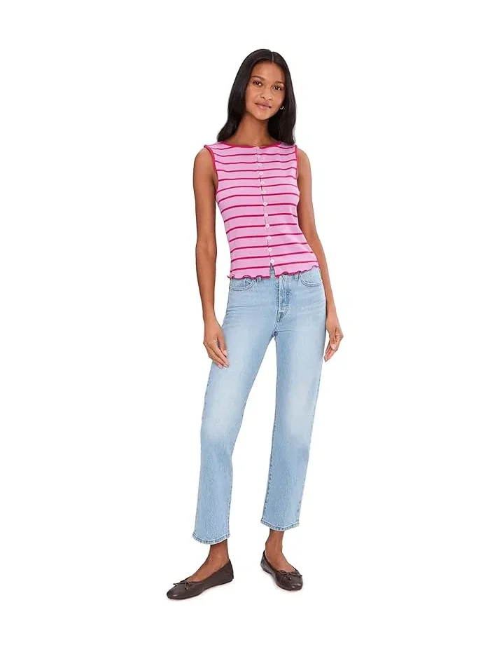Топ Tilly Striped Tank Free People — изображение 2 из 5, фиолетовый