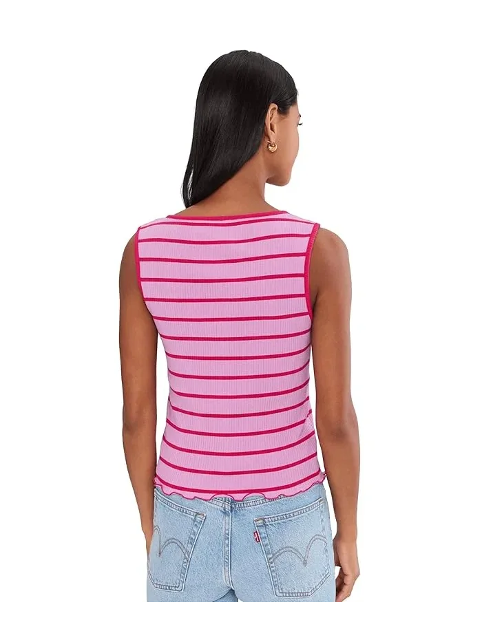 Топ Tilly Striped Tank Free People — изображение 4 из 5, фиолетовый