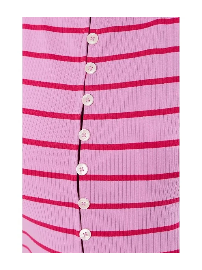 Топ Tilly Striped Tank Free People — изображение 5 из 5, фиолетовый