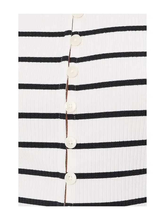 Топ Tilly Striped Tank Free People — изображение 5 из 5, черный/белый