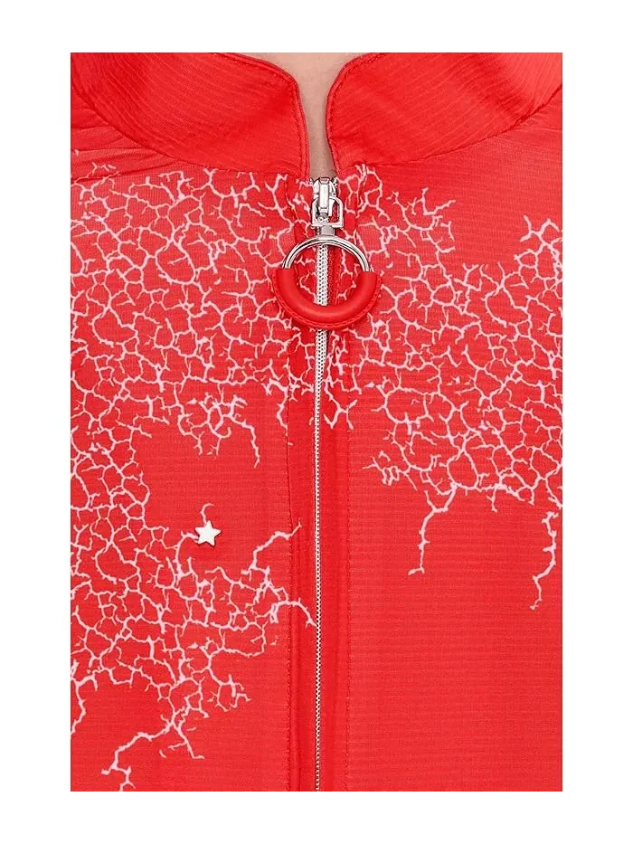 Топ Sunsense Mesh Mock Neck 1/4 Zip Long Sleeve Jamie Sadock — изображение 5 из 5, красный