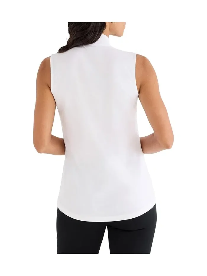 Топ с воротником смешанные ткани Mixed Media Collar Tank NIC+ZOE — изображение 3 из 3, мульти