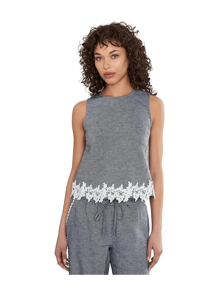 Топ Boxy Sleeveless Applique CeCe