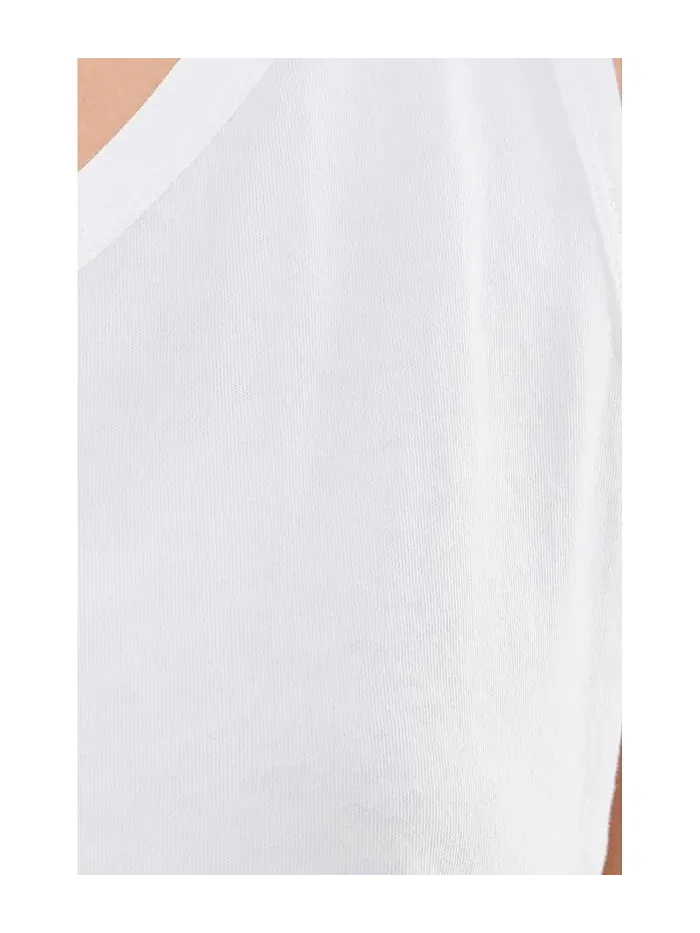 Топ Lilla P Organic V-Neck Tank — изображение 5 из 5, белый