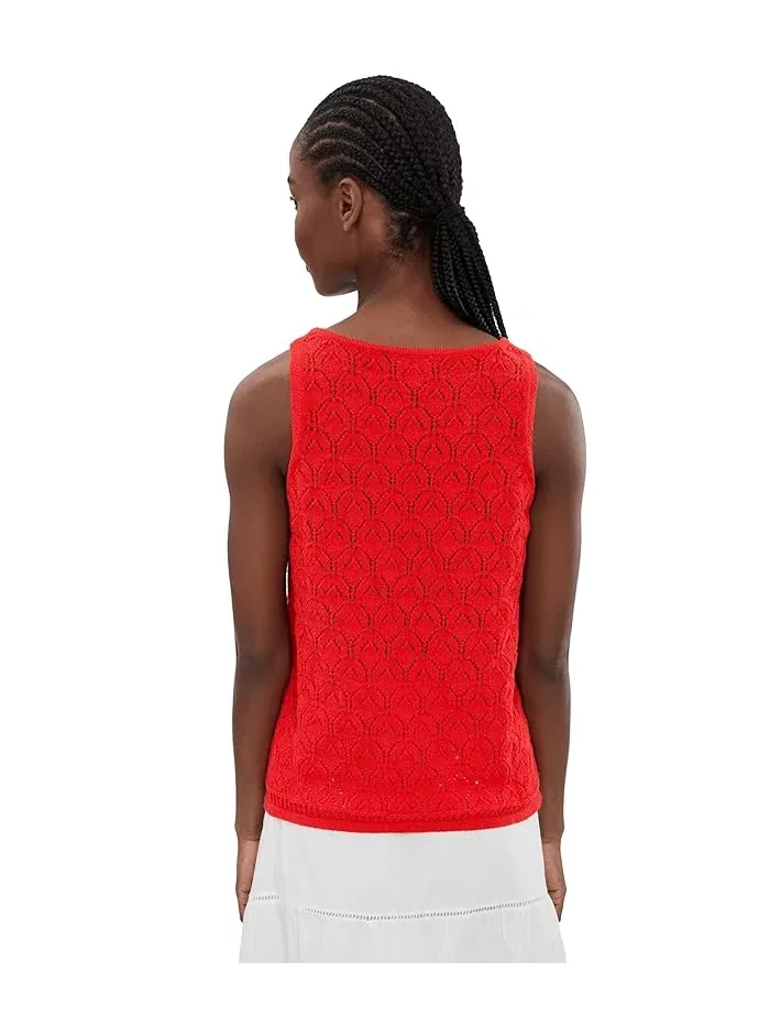 Топ Pointelle Tank Vince Camuto — изображение 4 из 5, красный