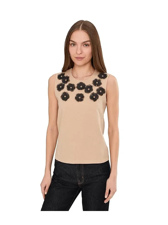 Топ с аппликацией из органзы Organza Applique Tank NIC+ZOE