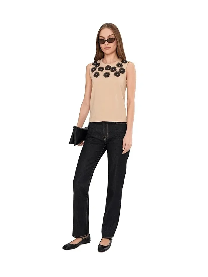 Топ с аппликацией из органзы Organza Applique Tank NIC+ZOE — изображение 2 из 5, мульти