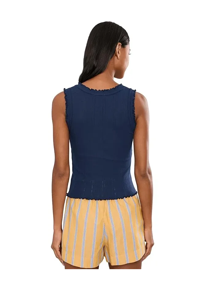 Топ NIC+ZOE Pointelle Rib Ella Tank — изображение 4 из 5, чернильный