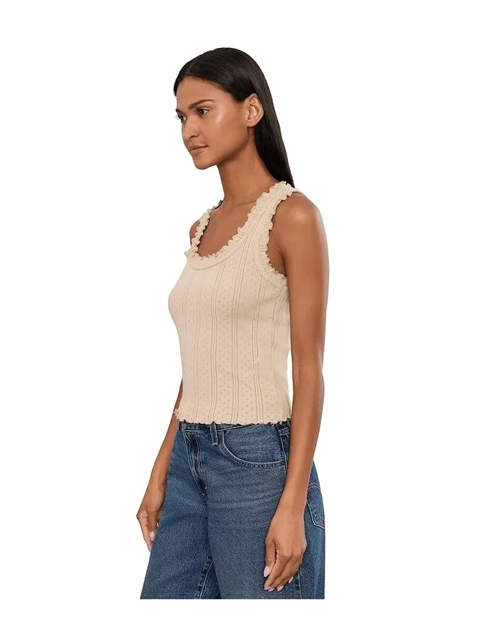 Топ Pointelle Rib Ella Tank NIC+ZOE — изображение 3 из 5, белый