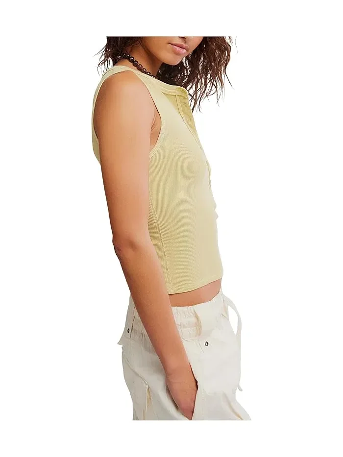 Топ Henley Jamie Free People — изображение 3 из 5, желтый