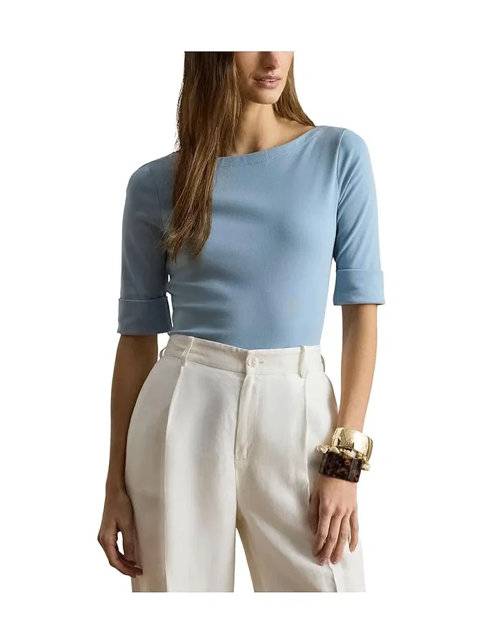 Топ Stretch Cotton Boatneck Lauren Ralph Lauren