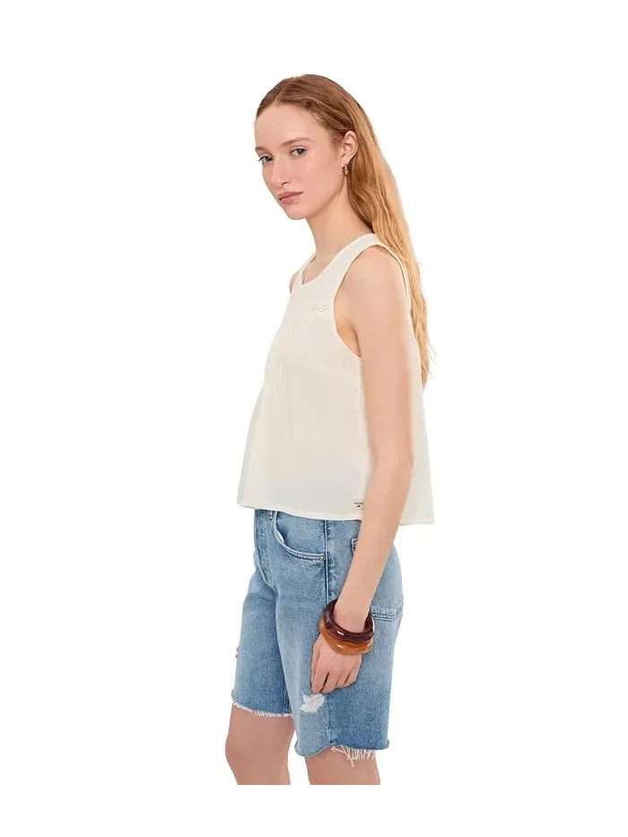 Топ Toad&Co Manzana Pin Tuck Tank — изображение 3 из 5, цапля