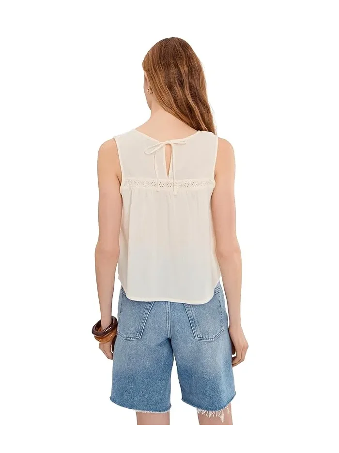Топ Toad&Co Manzana Pin Tuck Tank — изображение 4 из 5, цапля